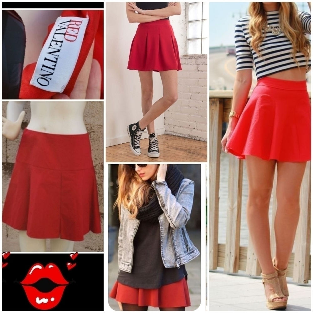 RED VALENTINO‎ LITTLE RED SKIRT